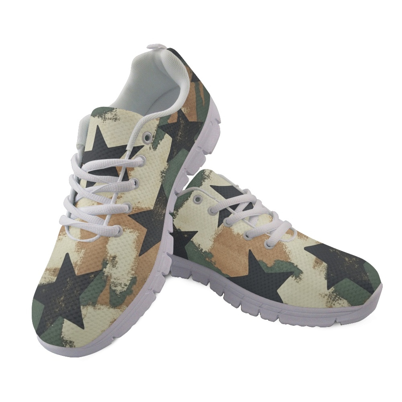 Coloranimal Vintage Star Print - огляд і ціна Breathable Mesh Athletic Shoes