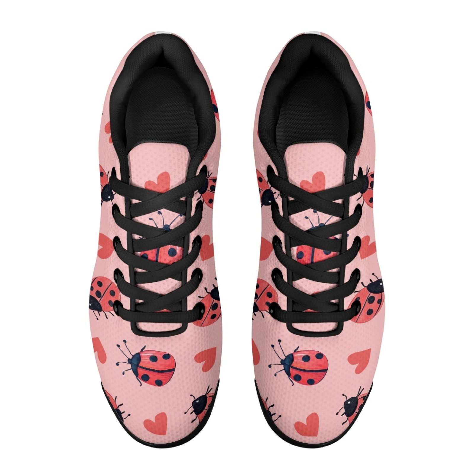 PENSTROLL Ladybug Heart Fashio - огляд і ціна Knit Fabric Lace Up Sneakers