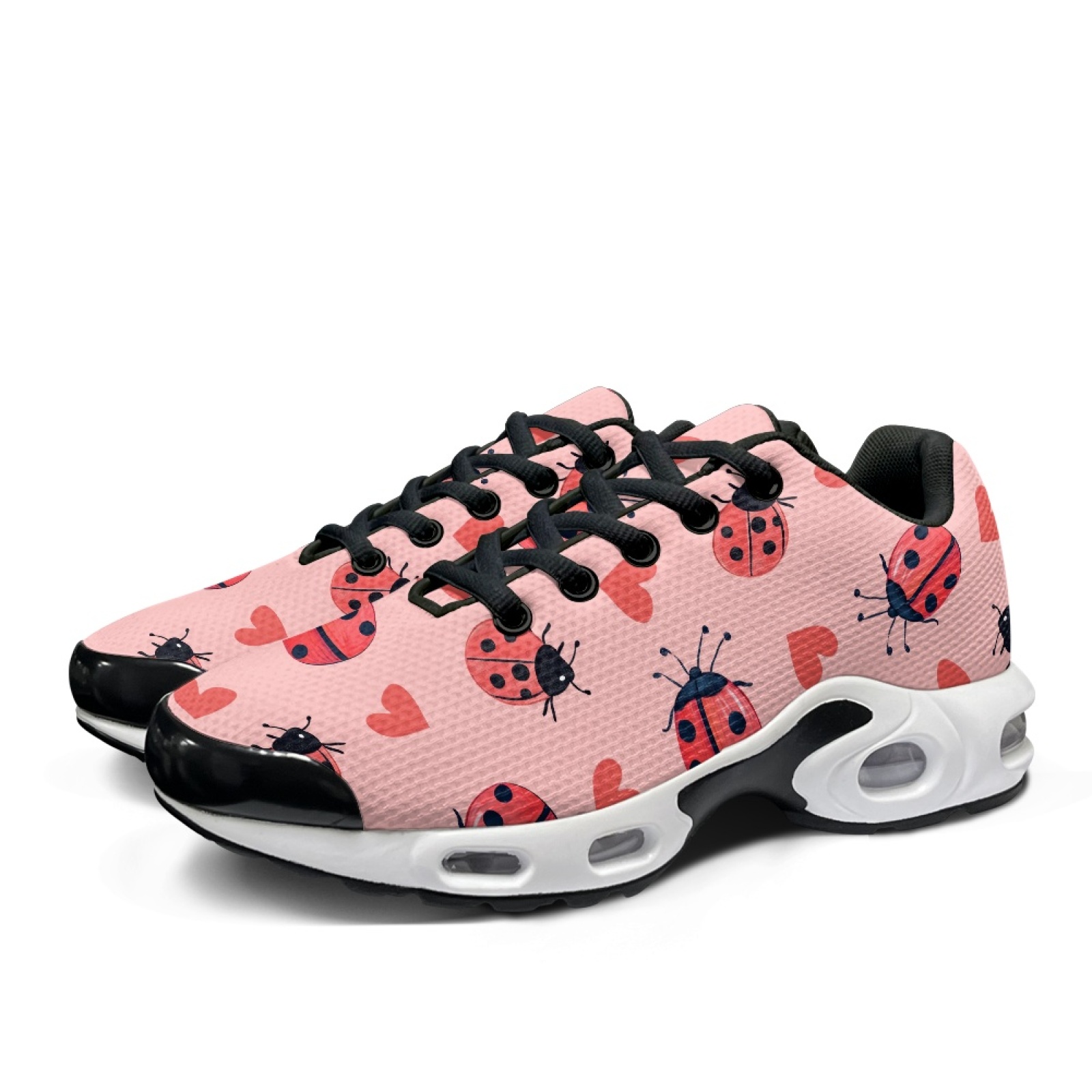 PENSTROLL Ladybug Heart Fashio - огляд і ціна Knit Fabric Lace Up Sneakers