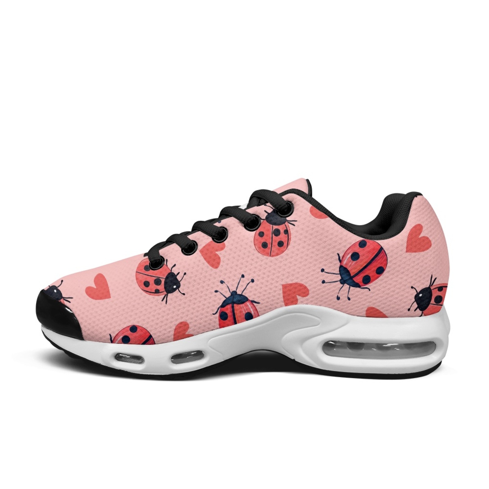 PENSTROLL Ladybug Heart Fashio - огляд і ціна Knit Fabric Lace Up Sneakers