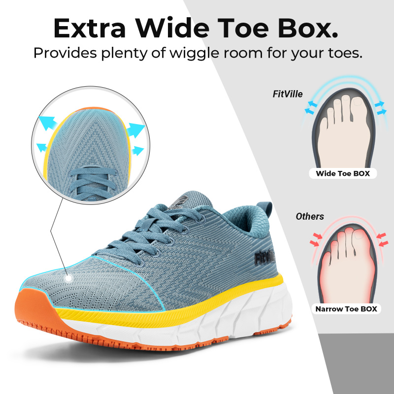 FitVille Wide Toe Box Men'S Sh - огляд і ціна Wide Toe Box Running Sneakers