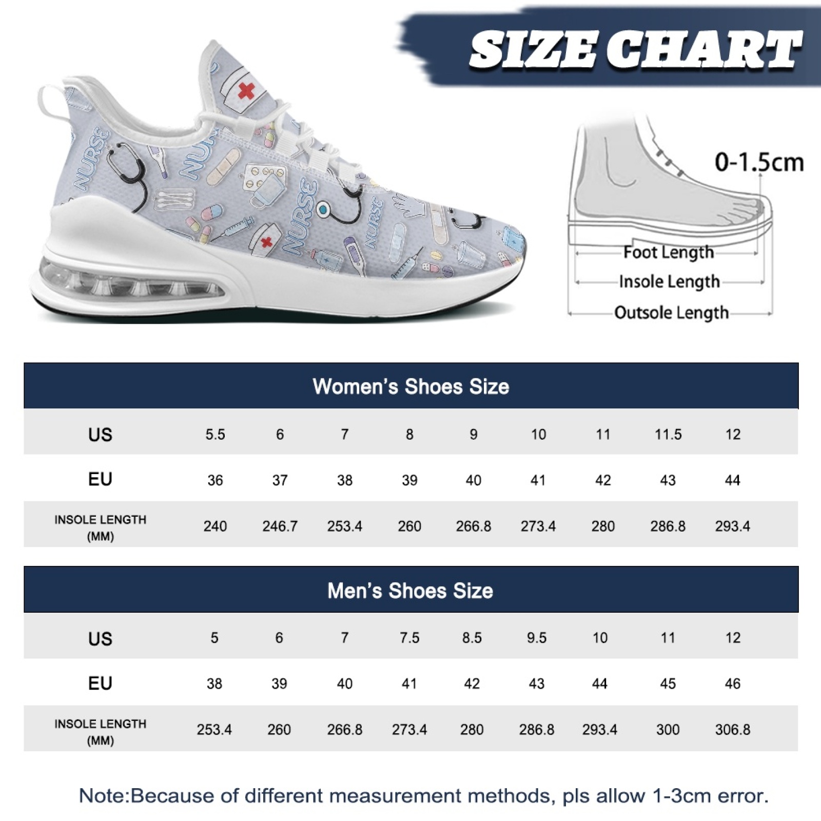PENSTROLL Nurse Medical Patter - огляд і ціна Breathable Mesh Athletic Shoes