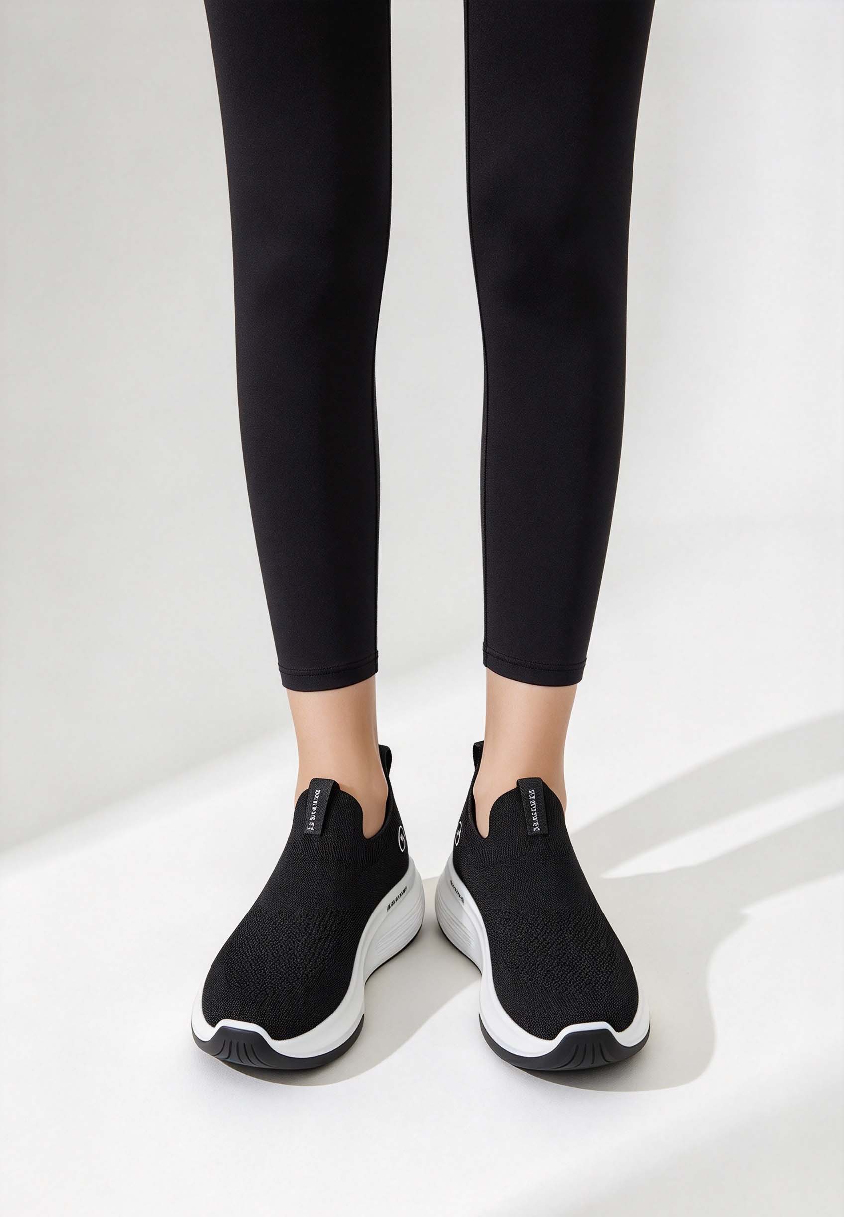 Women's Knit Platform Walking  - огляд і ціна Knit Fabric Lace Up Sneakers
