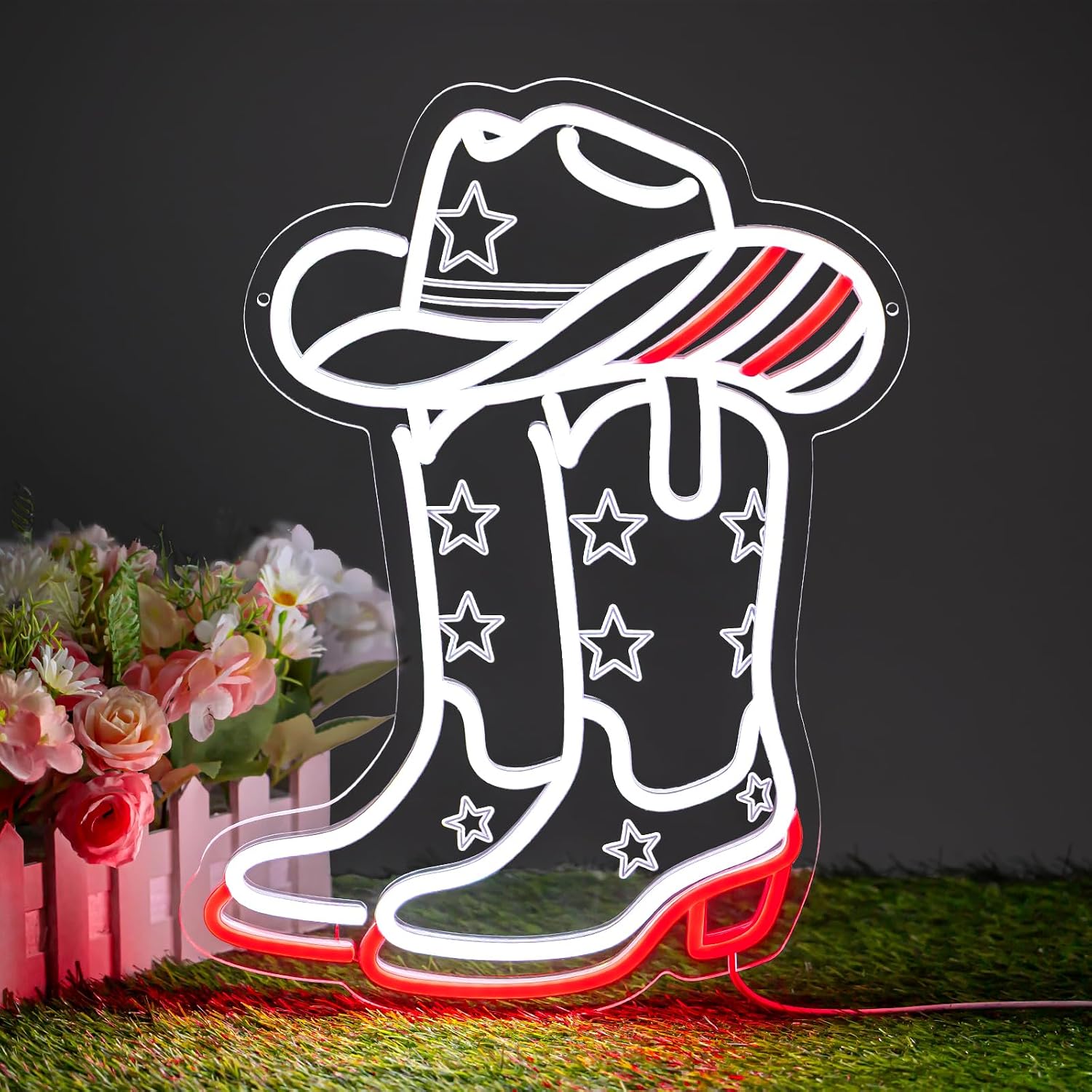 Cowboy Boots and Hat LED Neon  - огляд і ціна Boots